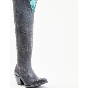 Black corral tall cowboy boots
